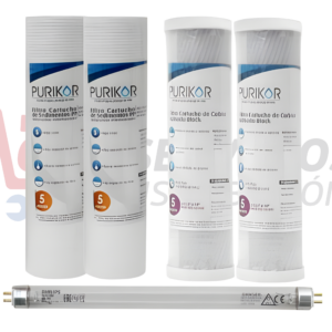SKU: KIT12-FB3UV Serie: Kit de mantenimiento para sistemas de filtración básica UV (POU)