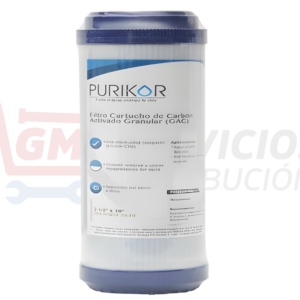 Filtro cartucho de carbón activado granular (GAC)