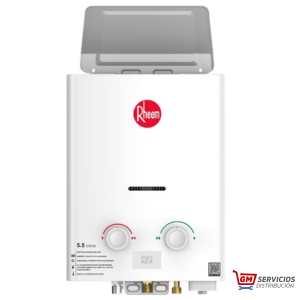 Calentador de Agua Tiro Natural Gas Propano 5.5 Litros Mecánico